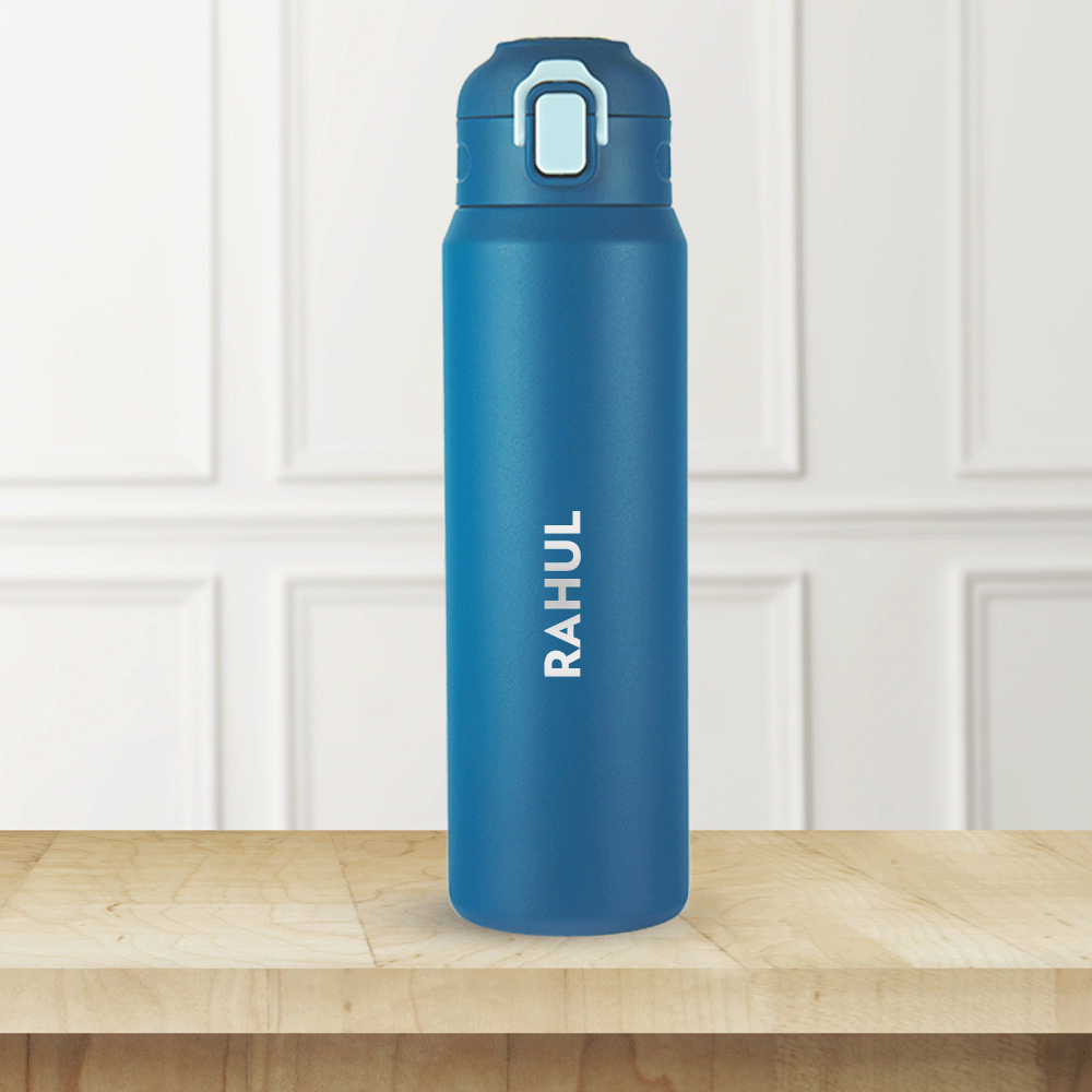 Pre-Printed Aquasport Insulated Bottle, 800 ml, Blue-Personalise