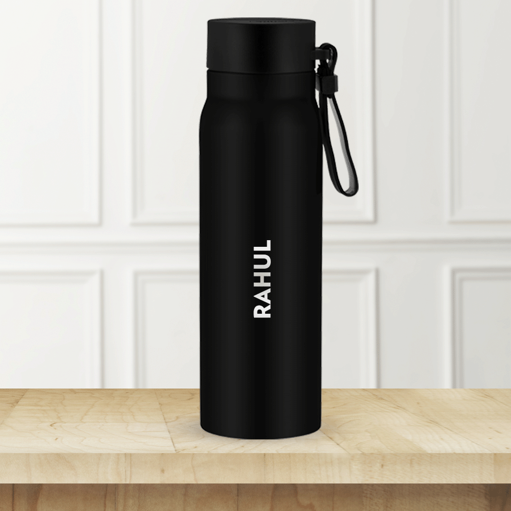Pre-Printed Bliss Bottle, Black, 500 ml-Personalise