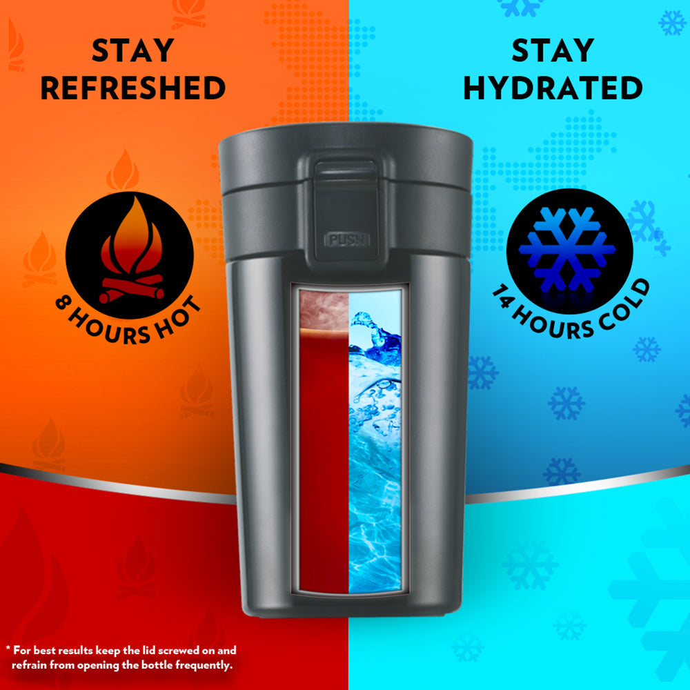 Pre-Printed Coffeemate Insulated Mug-Personalise, Black, 380ml