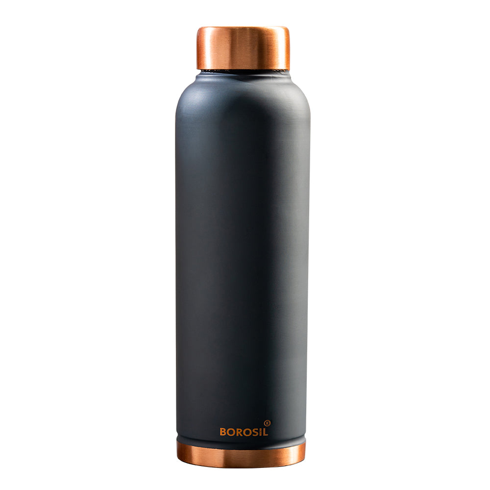 Pre-Printed Eco Copper Bottle, Grey, 1L