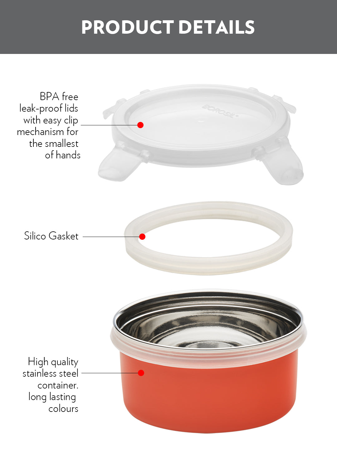 Refurbished/OLD Blaze Blue Kids Lunch Box, Round x 2 (Flat)