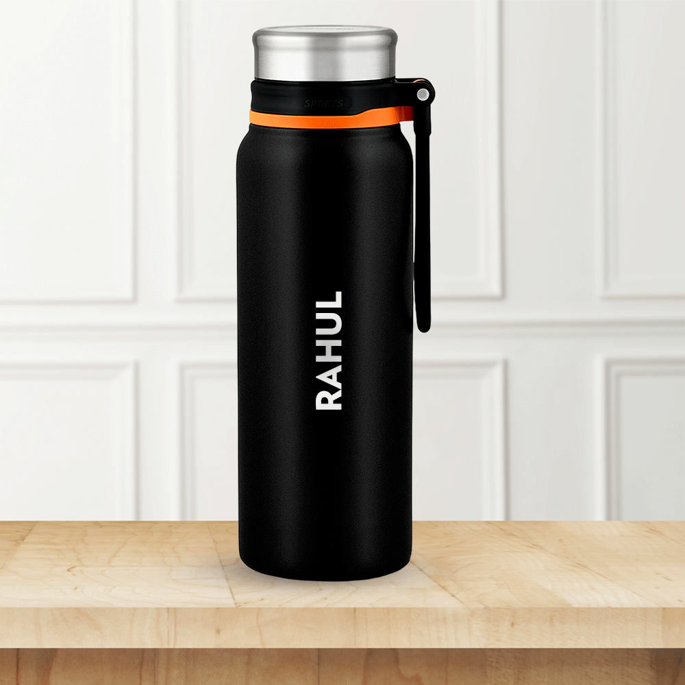 Personalised Aquafit Bottle, Black