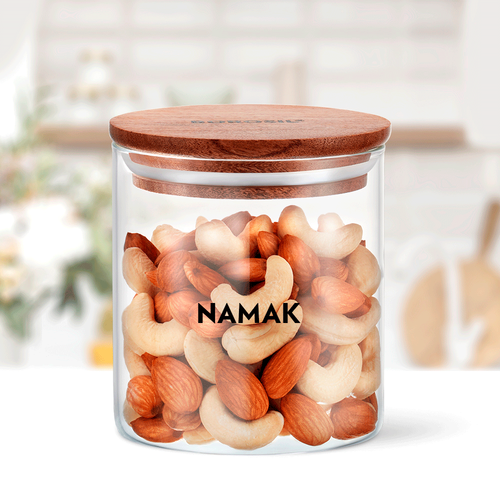 Pre-Printed Classic Glass Jar with Wooden Lid, Personalise
