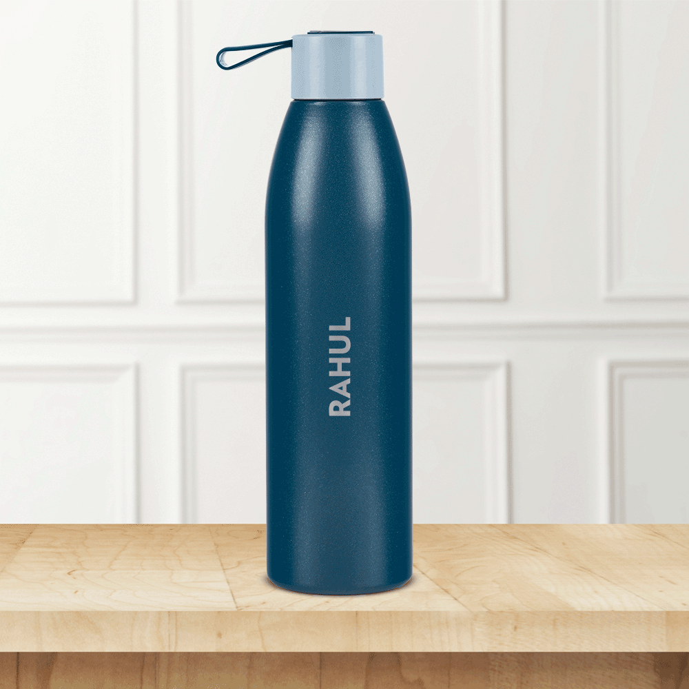Pre-Printed Personalised Duomate Stainless Steel Bottle, Blue