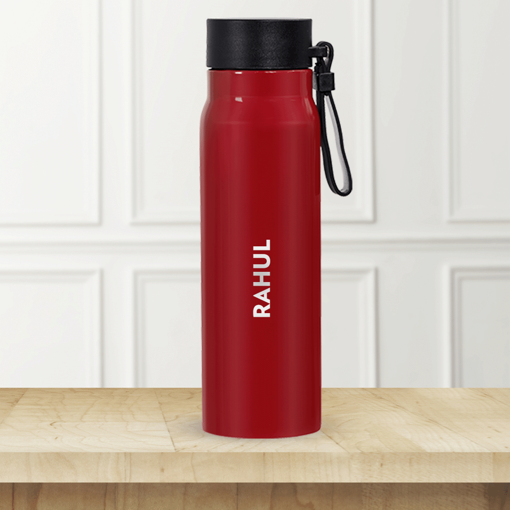 Pre-Printed Bliss Bottle, Red, 500 ml-Personalise