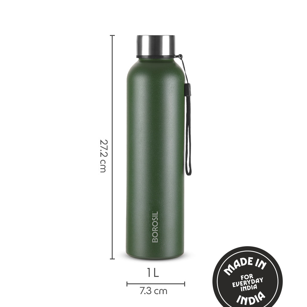 Pre-Printed Laguna SS Bottle Green, 1L, Personalised