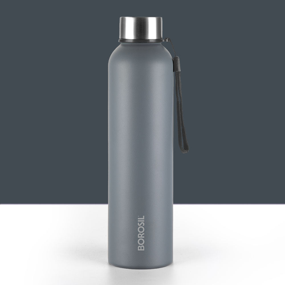 Pre-Printed Laguna SS Bottle, Grey, 1L, Personalised