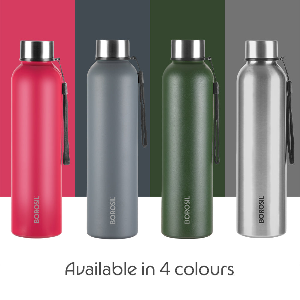 Pre-Printed Laguna SS Bottle, Grey, 1L, Personalised