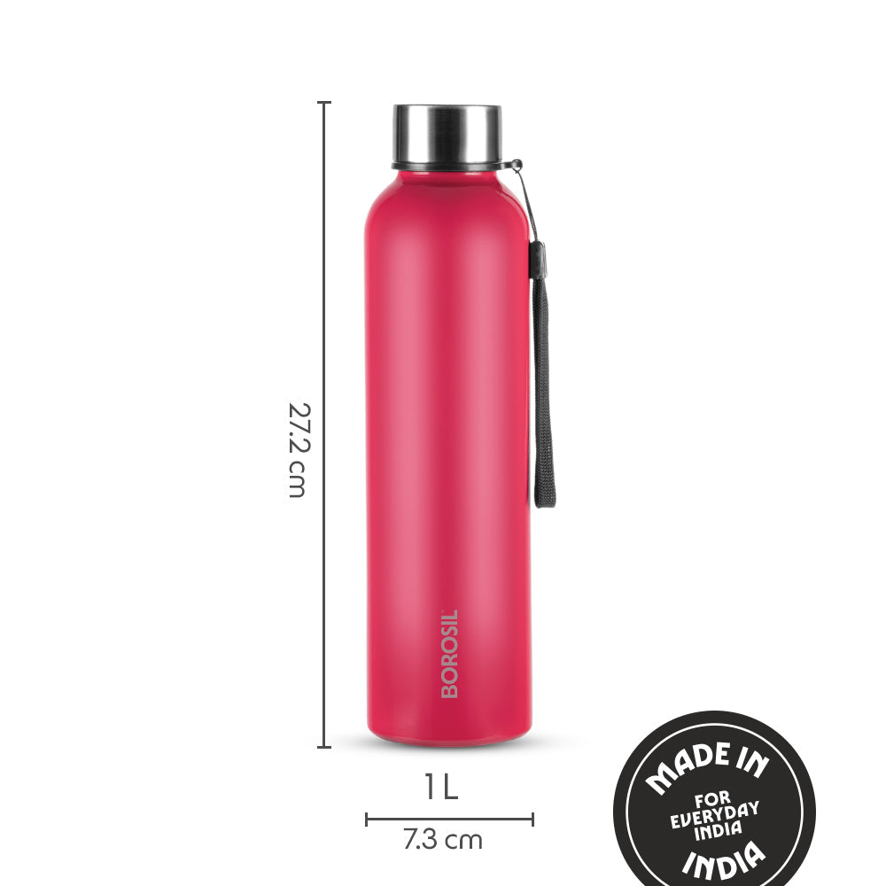 Pre-Printed Laguna SS Bottle Red, 1L, Personalised