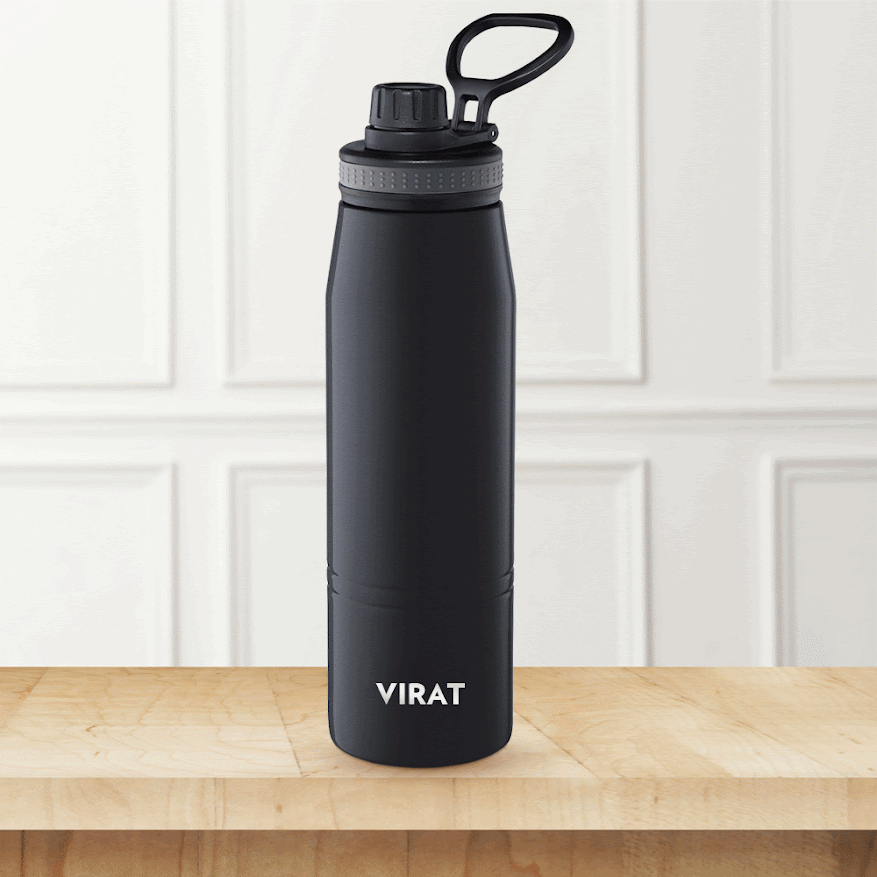 Pre-Printed Borosil Gosport Black Personalise, 600ml
