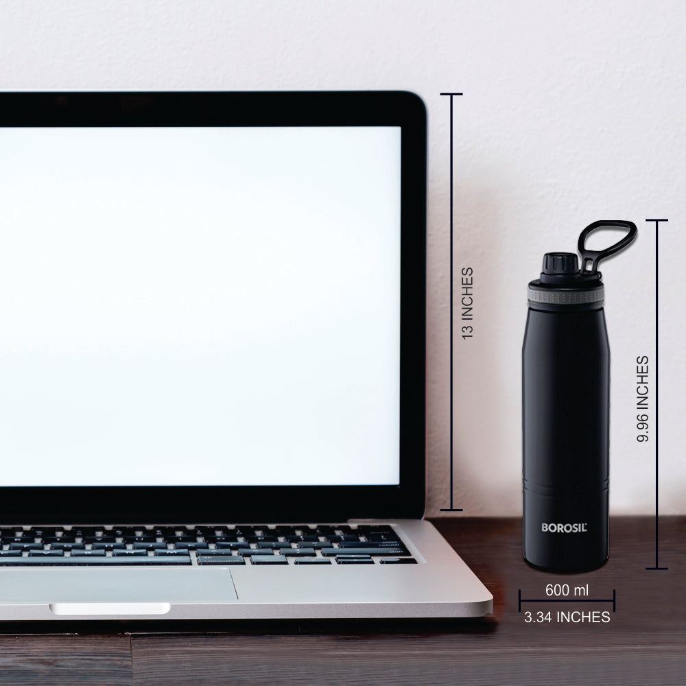 Pre-Printed Gosport Black Personalise, 600ml