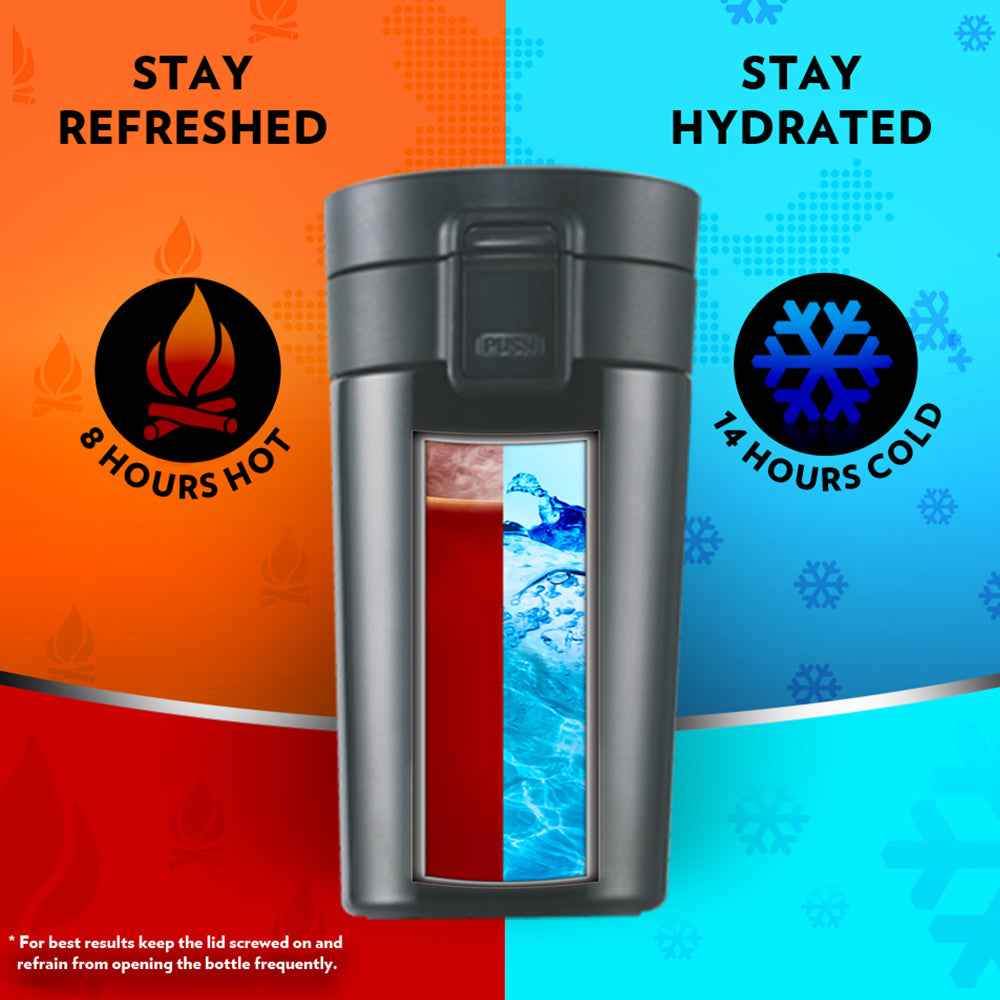 Pre-Printed Coffeemate Insulated Mug-Personalise, Black, 300ml