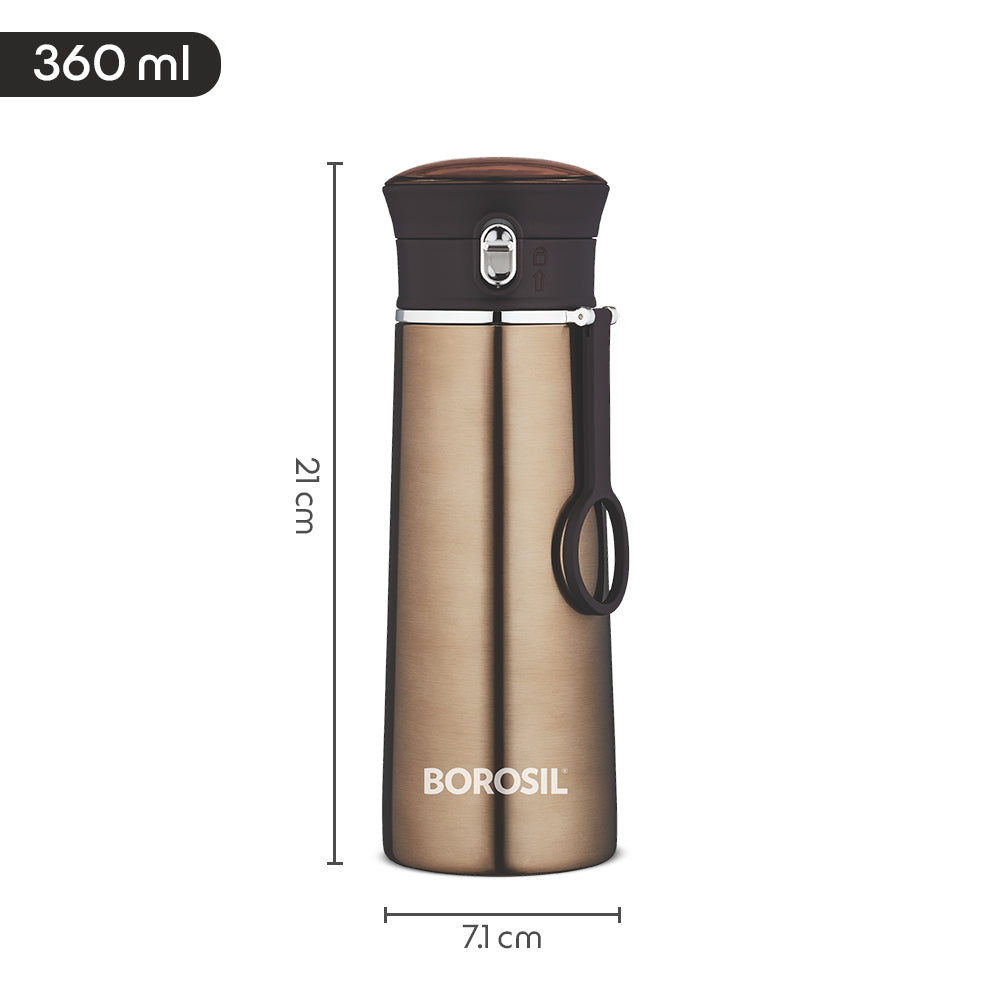 Pre-Printed Travelease Brown Personalise, 360ml