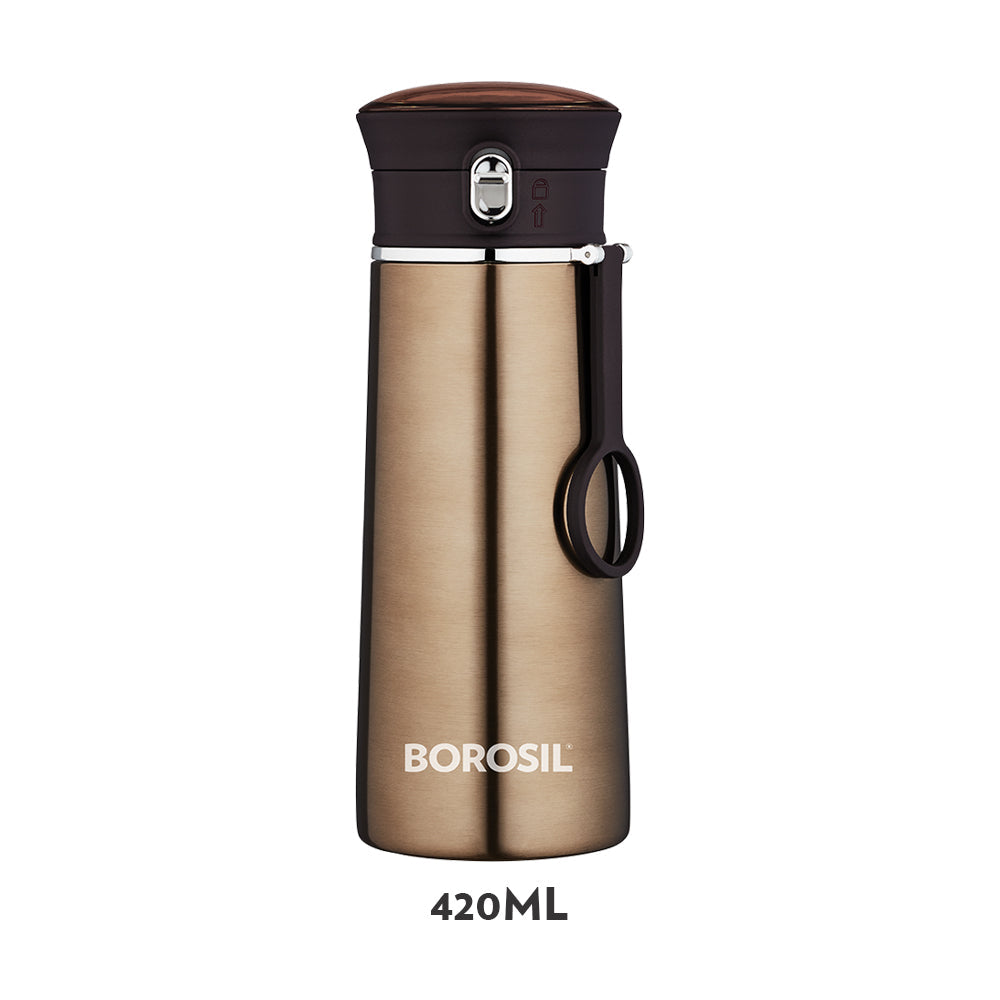 Pre-Printed Travelease Double Wall Bottle, Brown