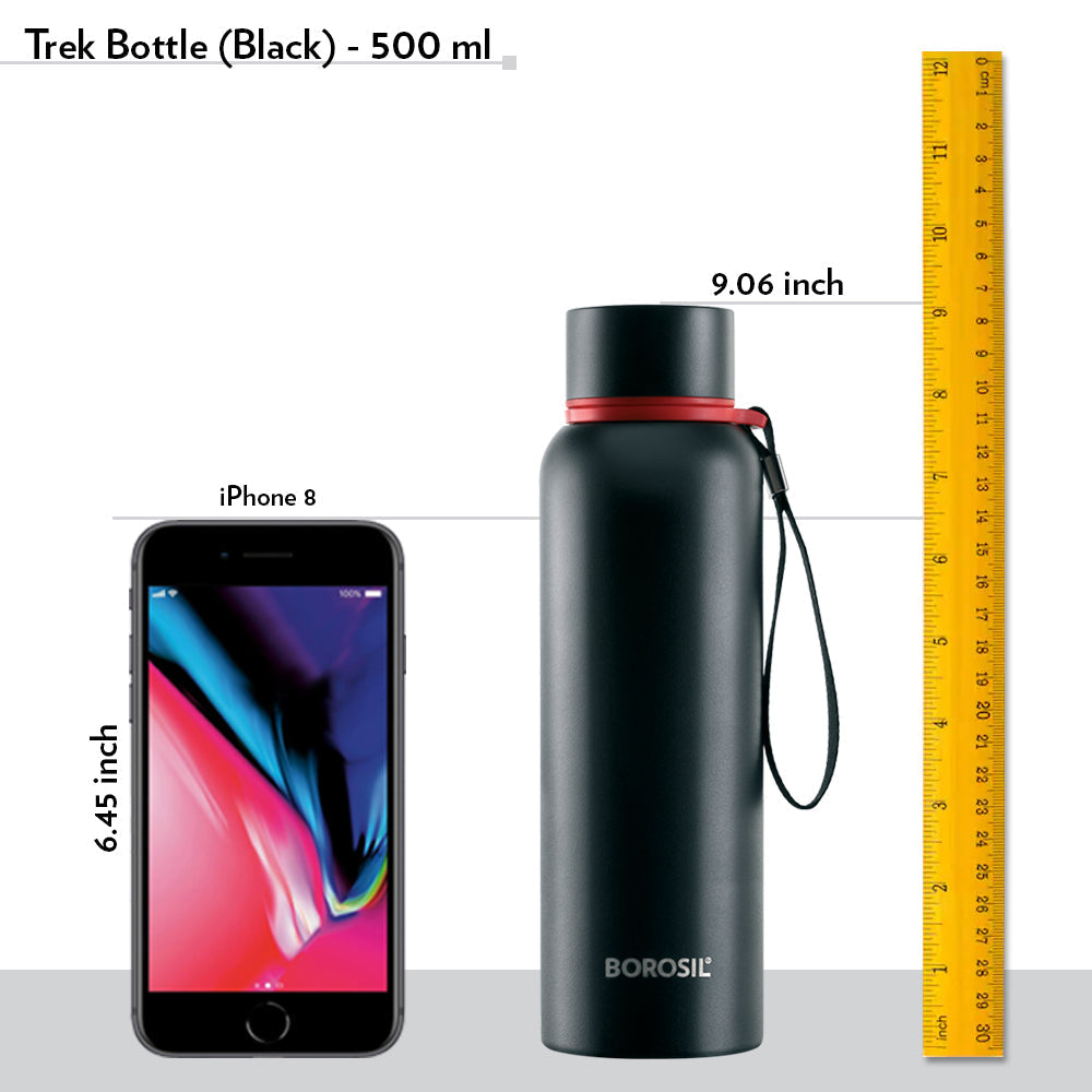 Pre-Printed Trek Black Personalise, 500ml