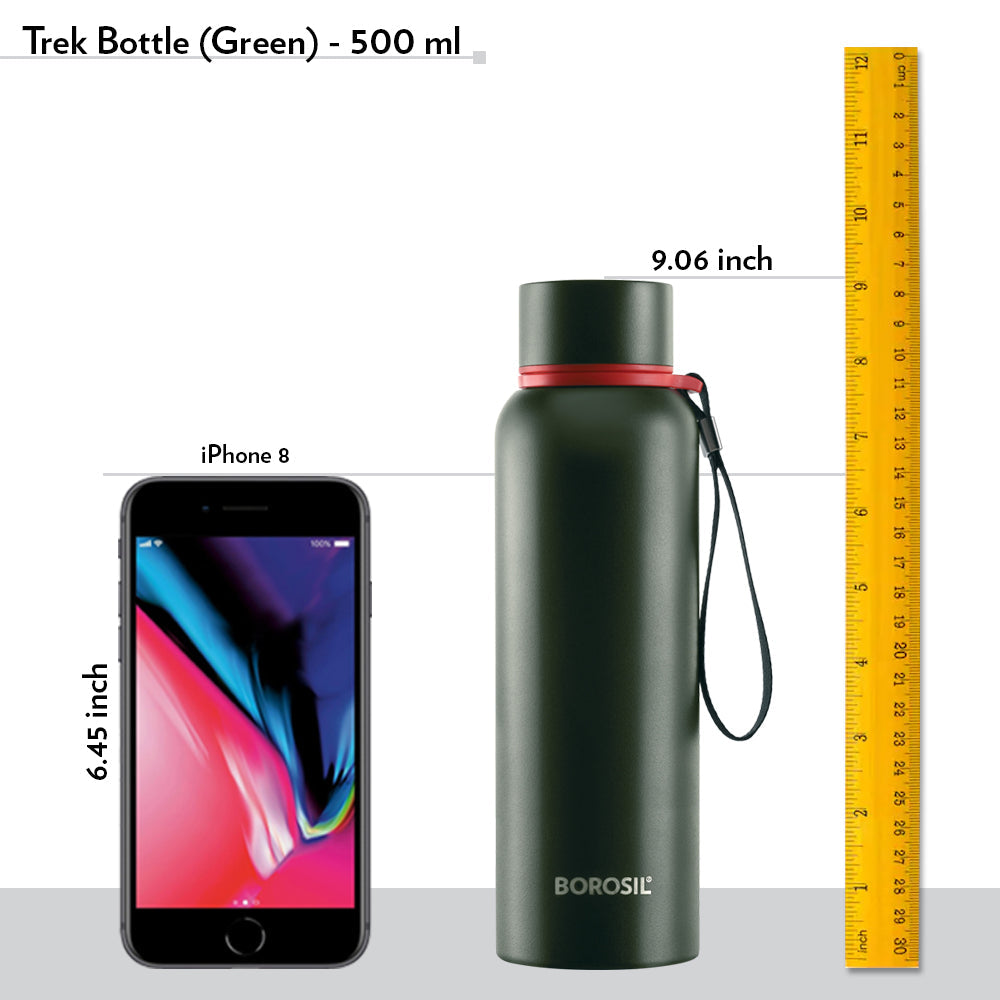 Pre-Printed Trek Green Personalise, 500ml