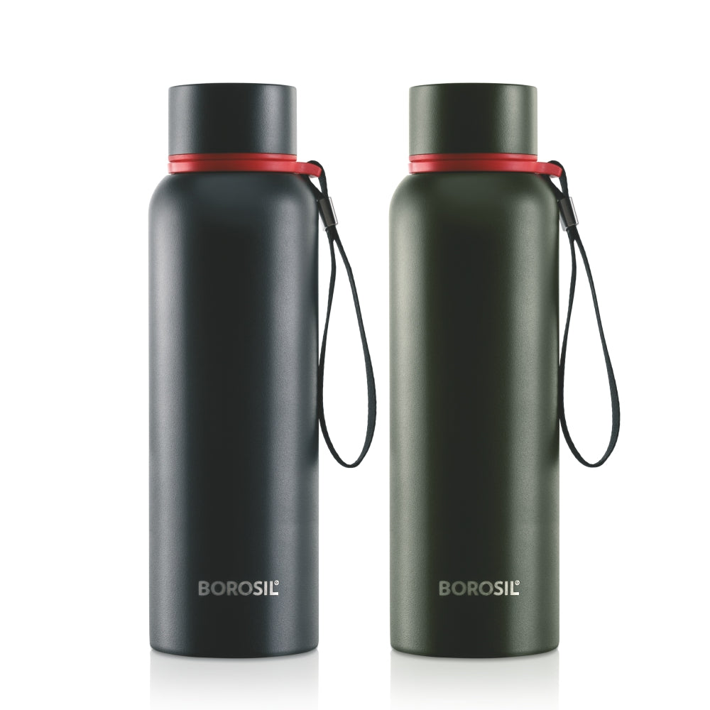 Pre-Printed Trek Double Wall Bottle, Black