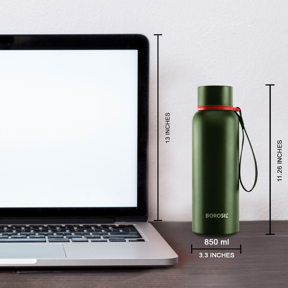 Pre-Printed Trek Double Wall Bottle,Green