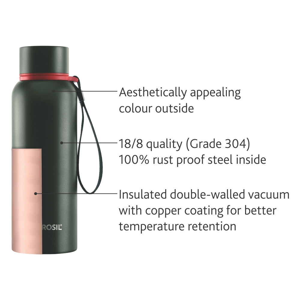 Pre-Printed Trek Double Wall Bottle,Green
