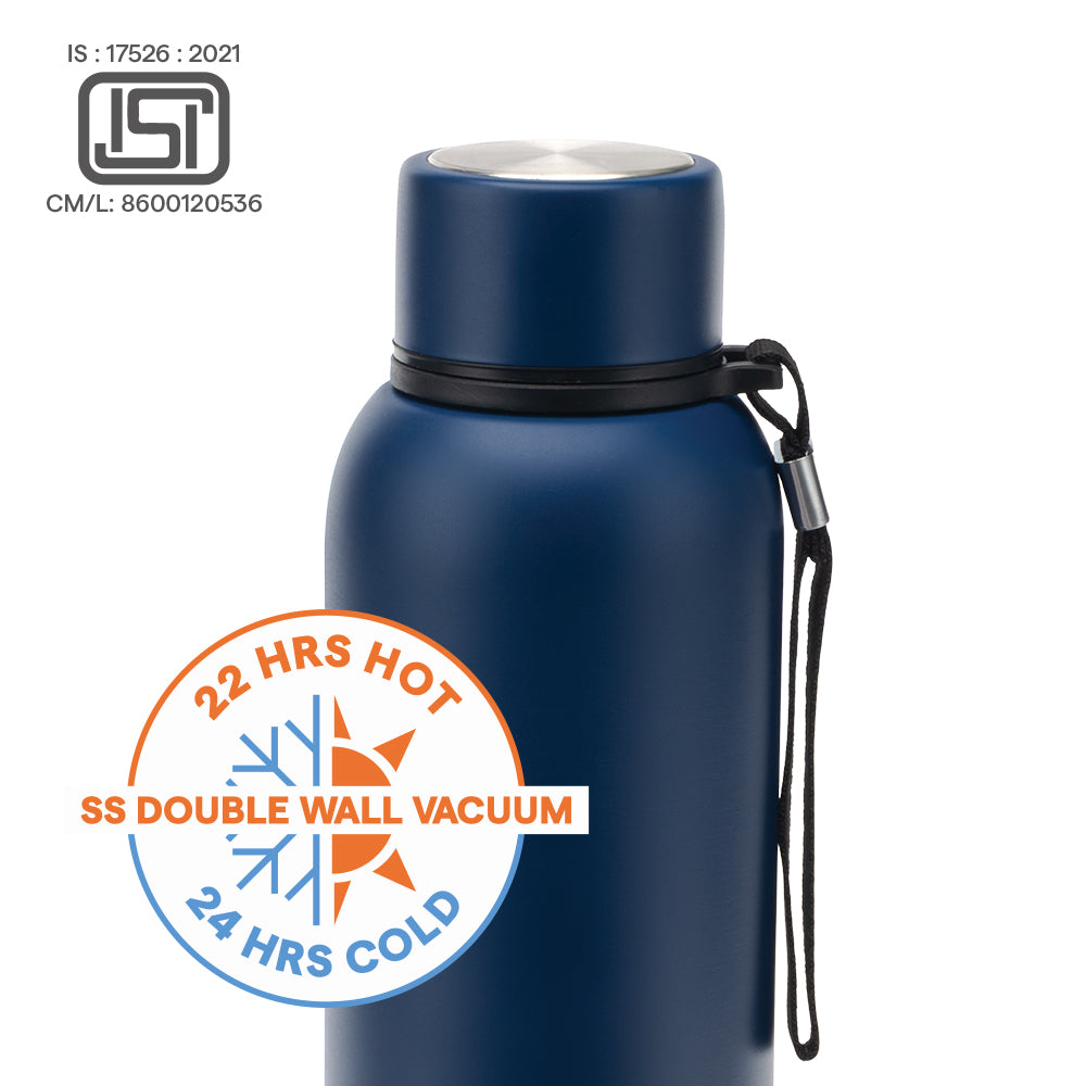 Pre-Printed Trek Indigo Double Wall Bottle