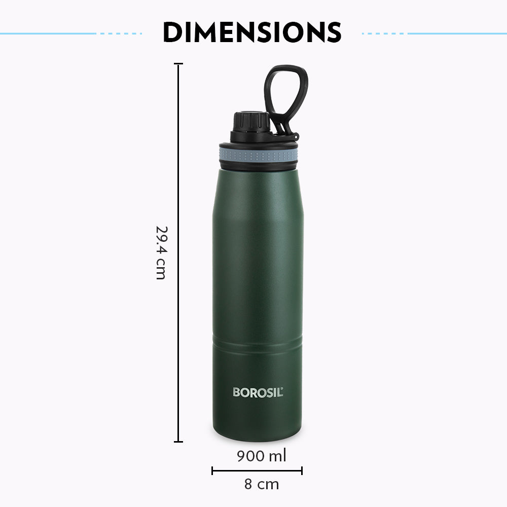 Pre-Printed Borosil Gosport Green, 900ml