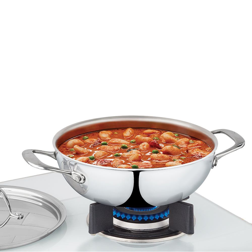Refurbished/OLD Cookfresh SS Five-ply Kadhai
