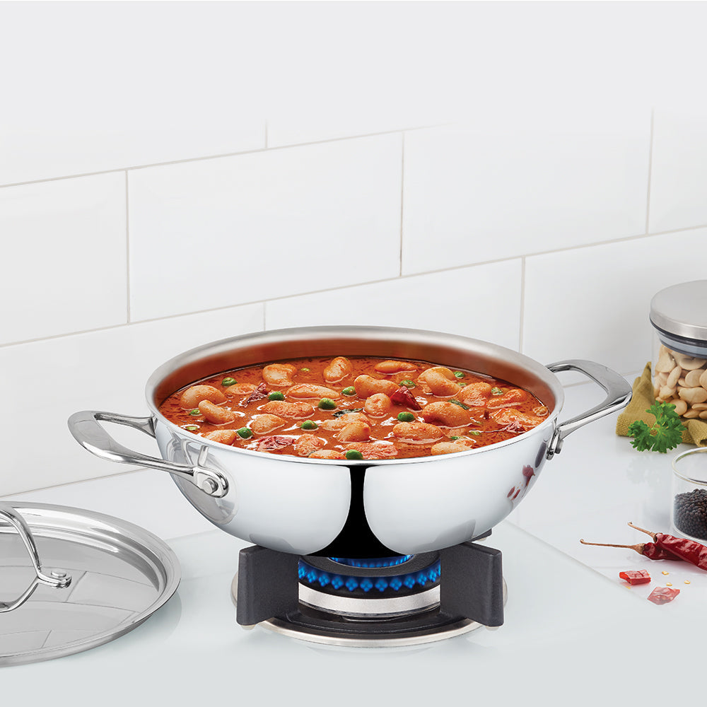 Refurbished/OLD Cookfresh SS Five-ply Kadhai