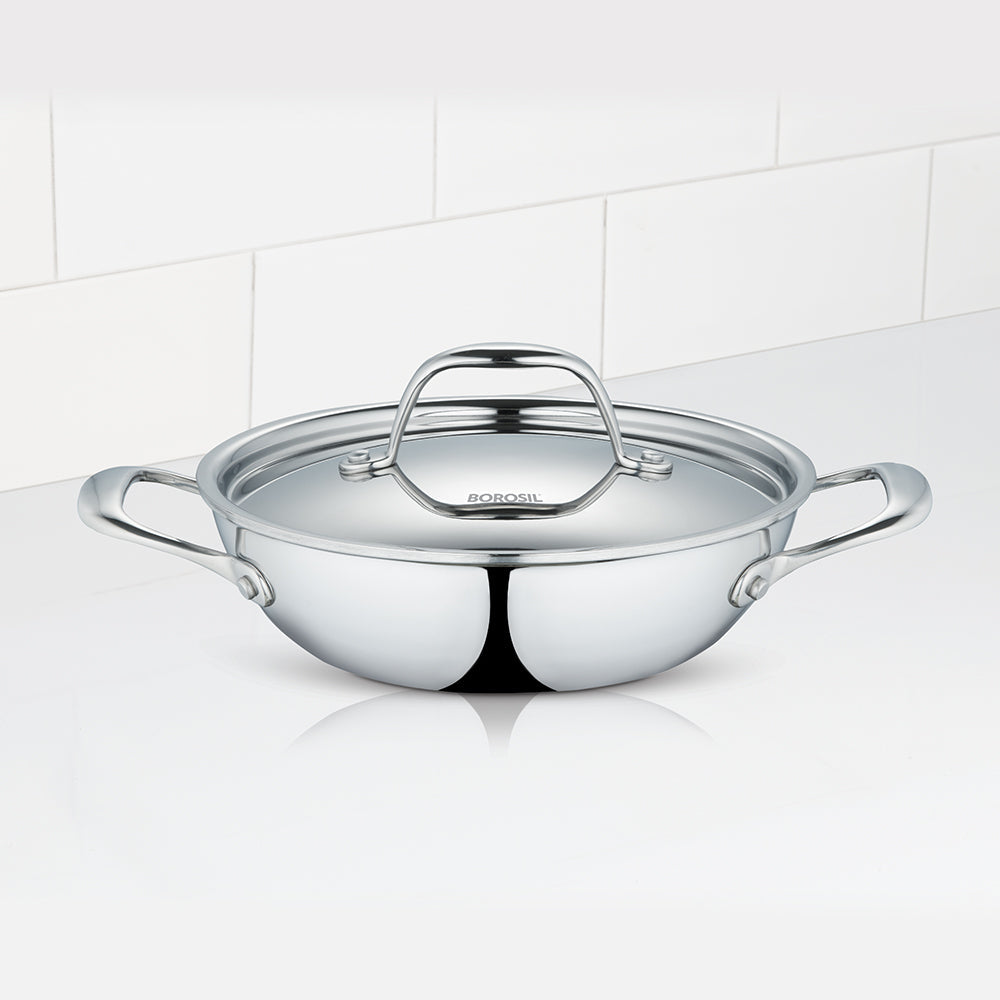 Refurbished/OLD Cookfresh SS Five-ply Kadhai