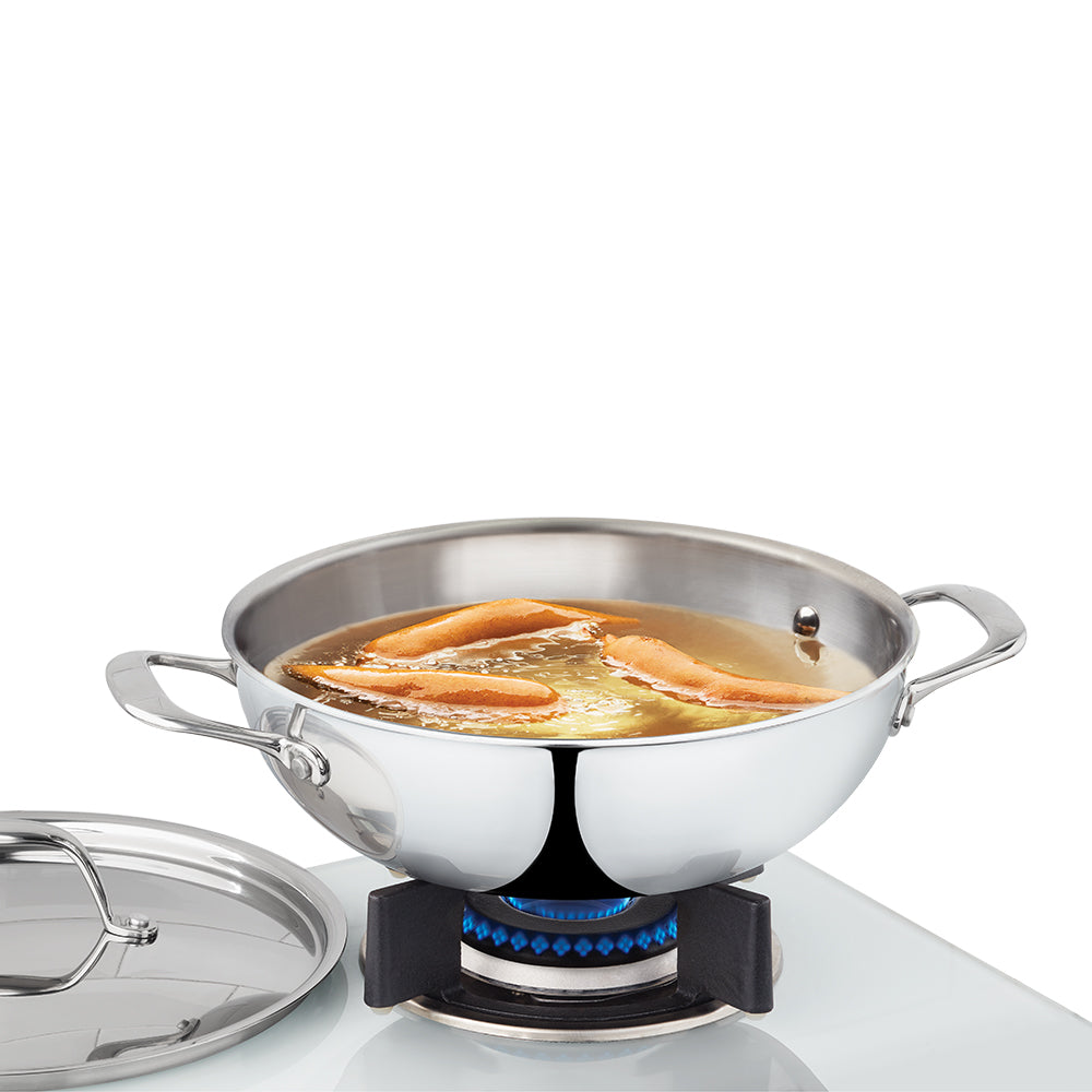 Refurbished/OLD Cookfresh SS Five-ply Kadhai