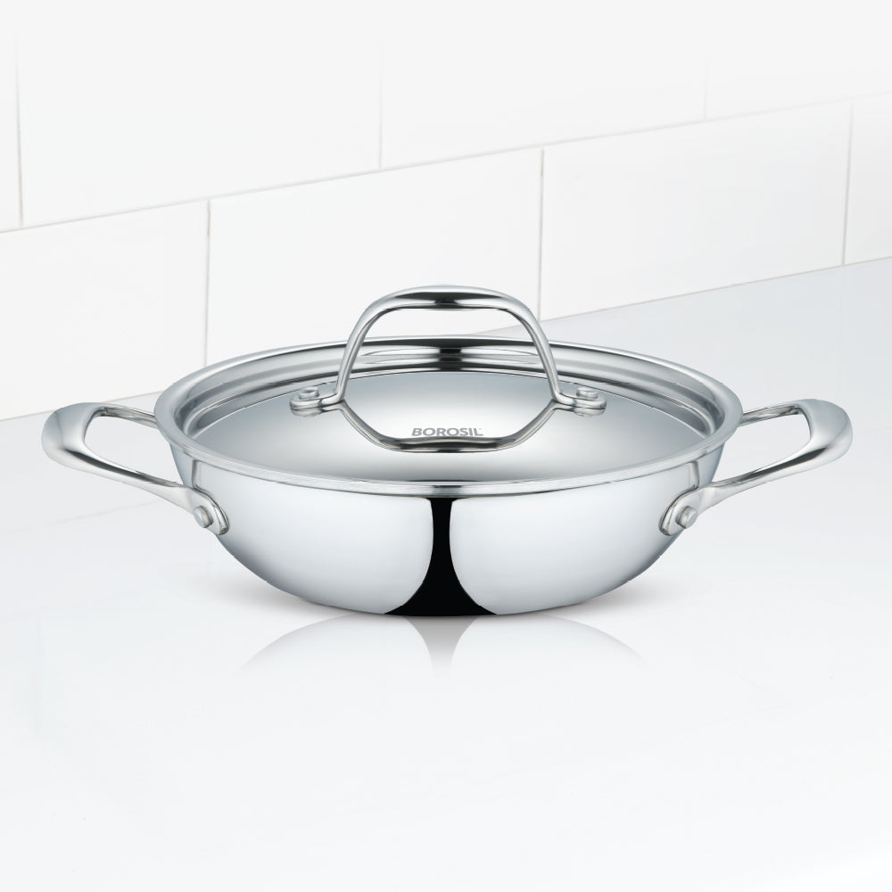 Refurbished/OLD Cookfresh SS Five-ply Kadhai