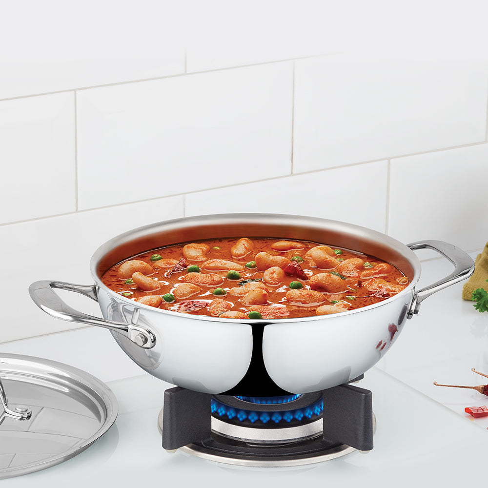 Refurbished/OLD Cookfresh SS Five-ply Kadhai