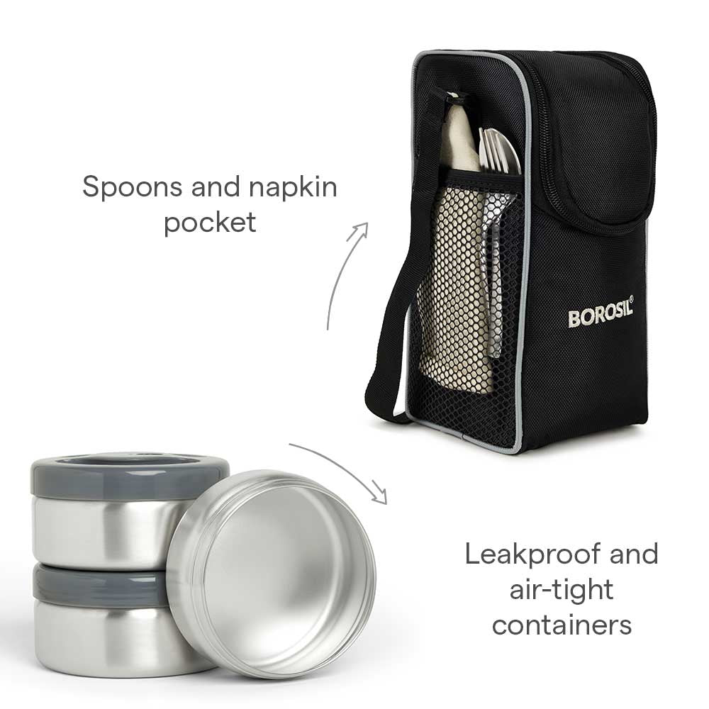 Pre-Printed Hot n Fresh Lunchbox, 3 Container, Personalised