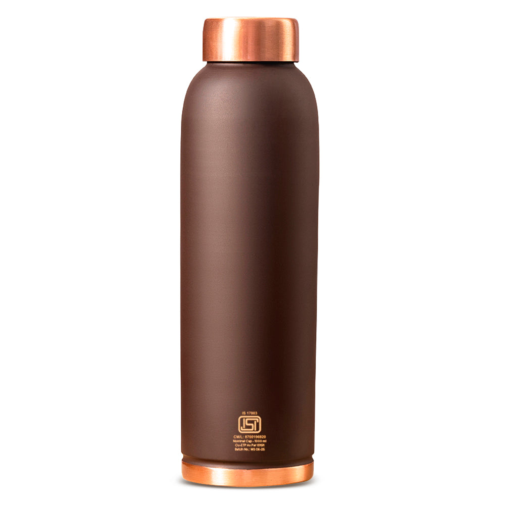 Pre-Printed Eco Copper Bottle, Brown-Personalise