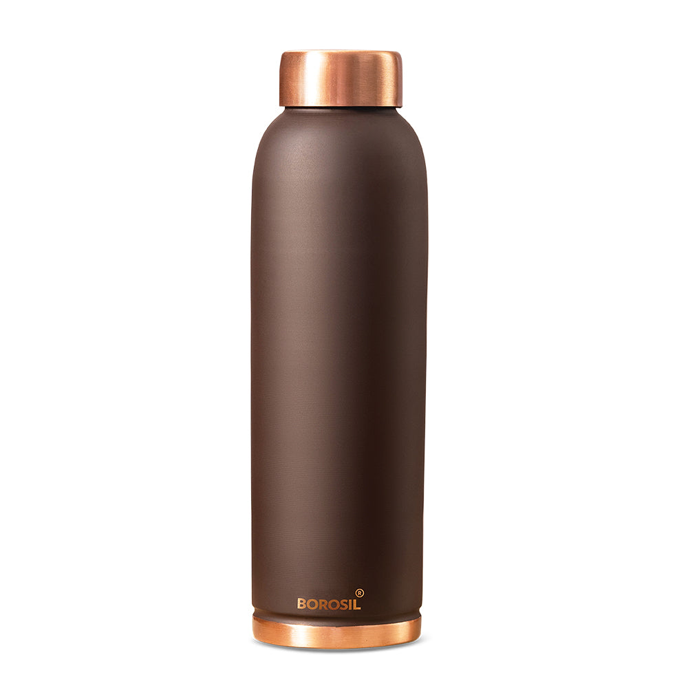 Pre-Printed Eco Copper Bottle, Brown-Personalise
