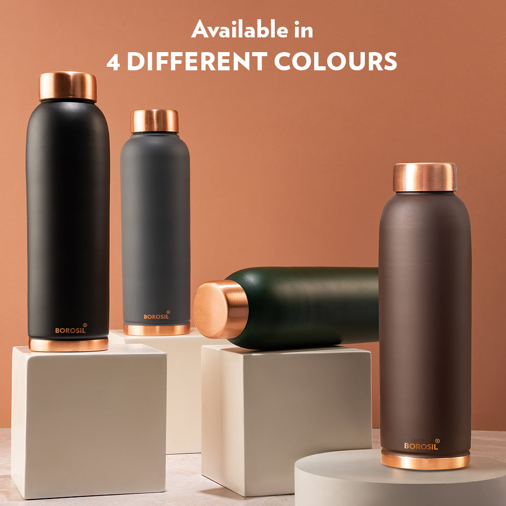 Pre-Printed Eco Copper Bottle, Green-Personalise
