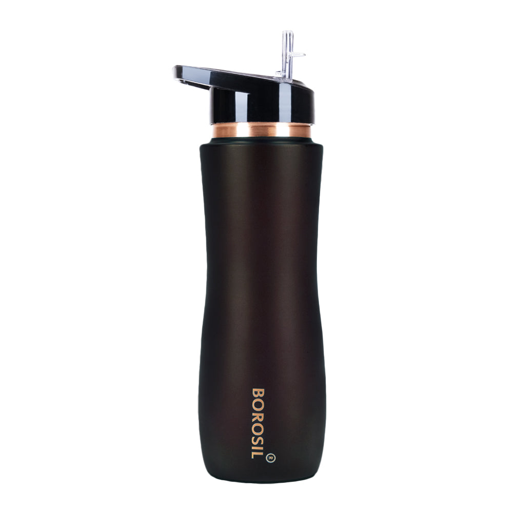 Pre-Printed Sipper Copper Bottle, Brown, 750 ml, Personalised