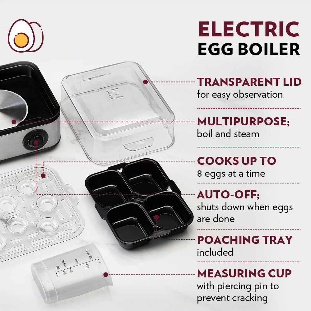 My Borosil Egg Cookers Electric Plus Egg Boiler
