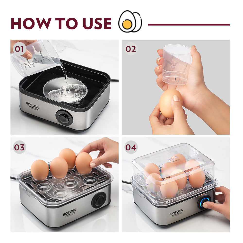 My Borosil Egg Cookers Electric Plus Egg Boiler