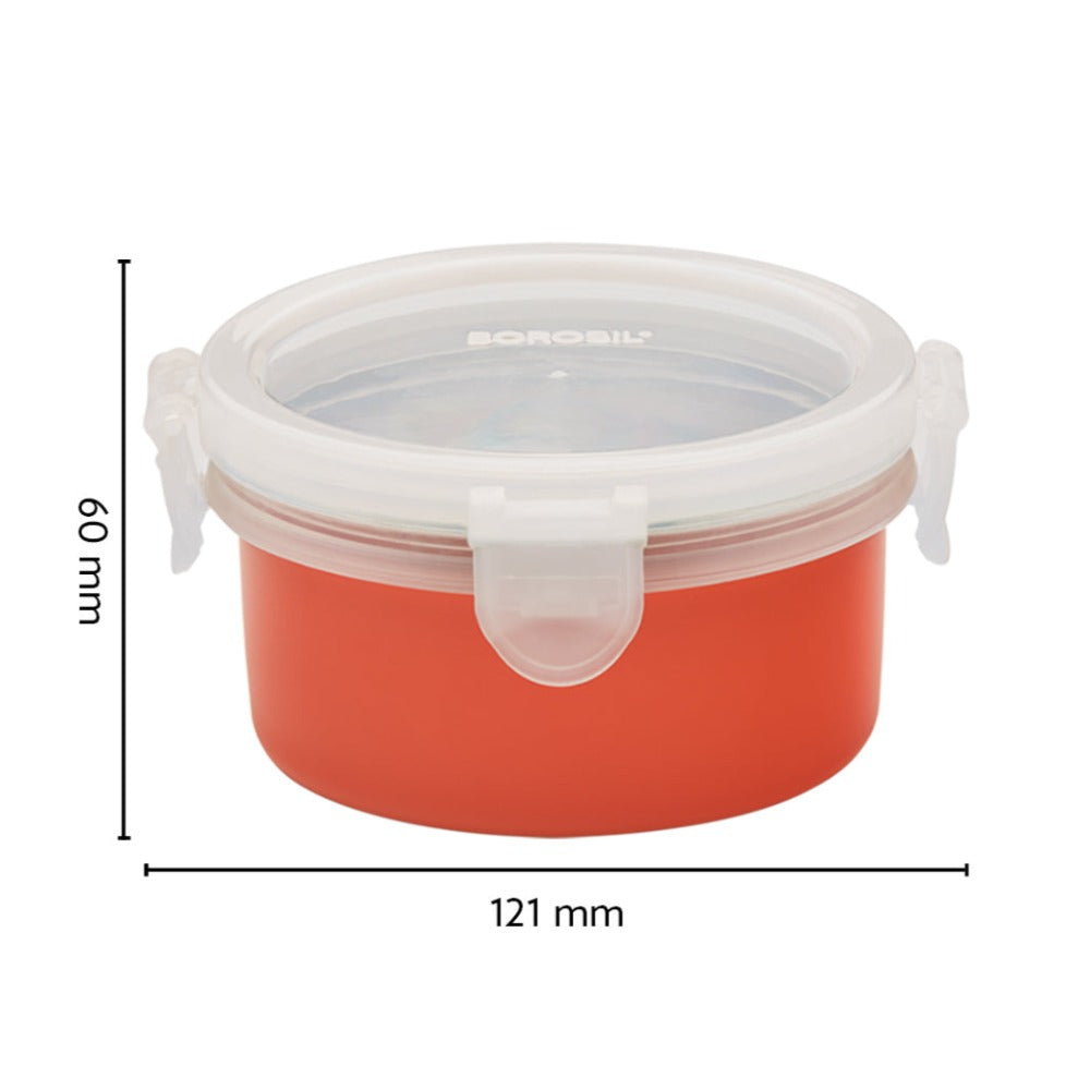 Refurbished/OLD Blaze Blue Kids Lunch Box, Round x 2 (Flat)
