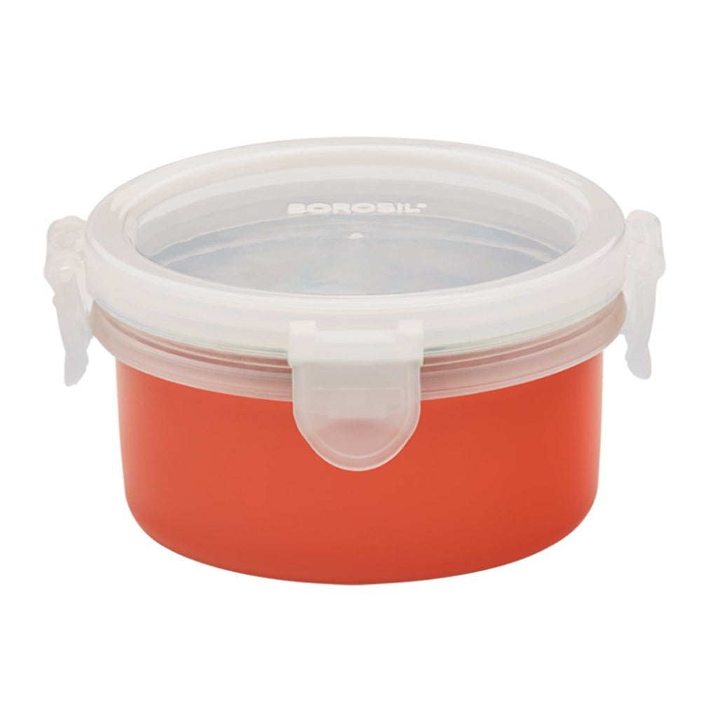 Refurbished/OLD Blaze Blue Kids Lunch Box, Round x 2 (Flat)