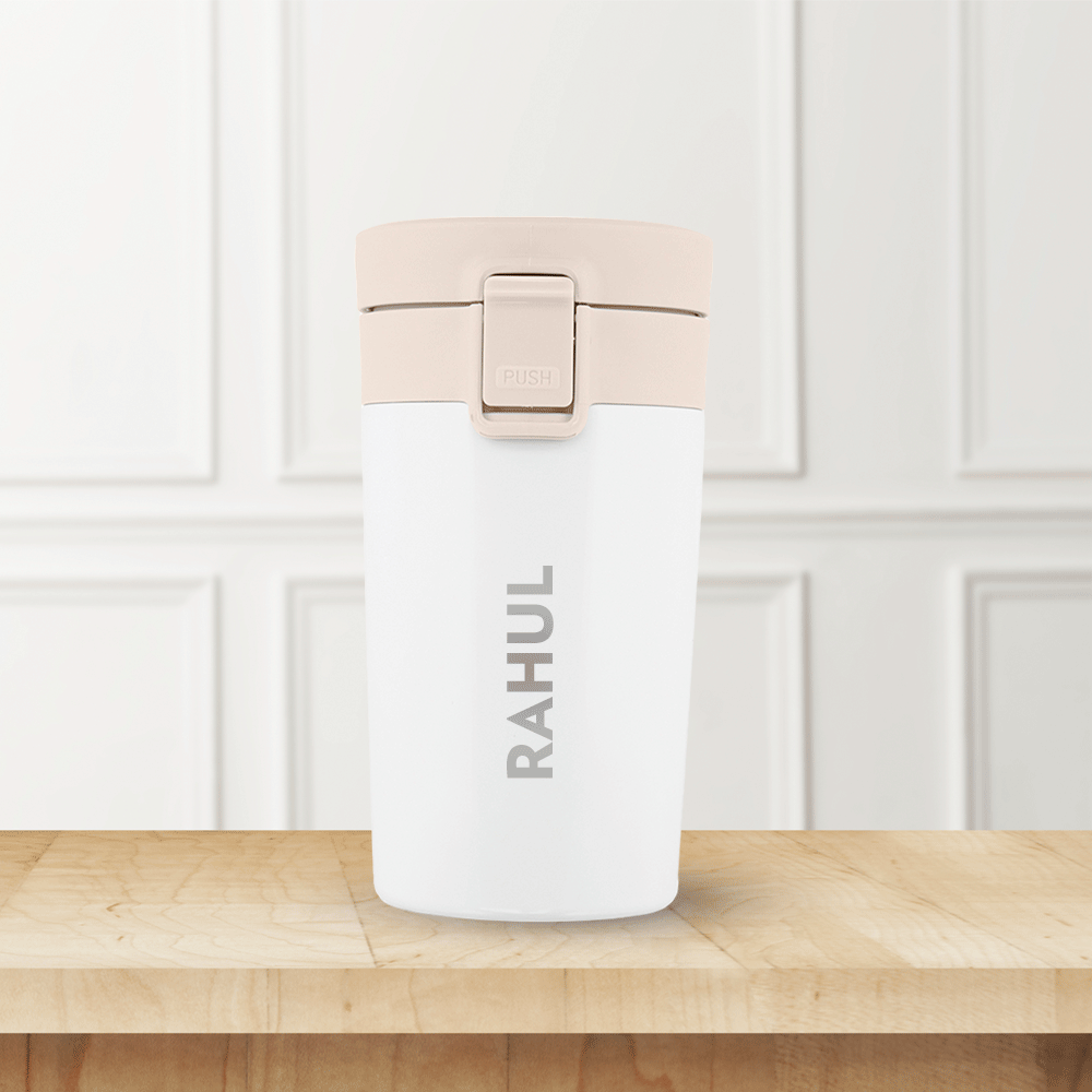 Pre-Printed Coffeemate Insulated Mug Personalise, White, 300ml