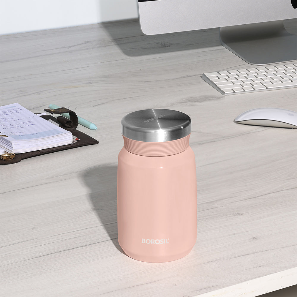 Pre-Printed Carry Mate Food Jar, Pink, 500ml, Personalise