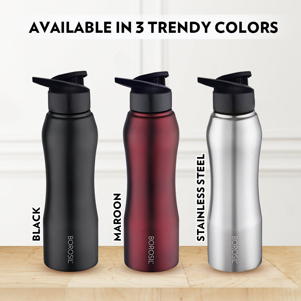 Pre-Printed Grip n Sip Black, Personalise, 750 ml
