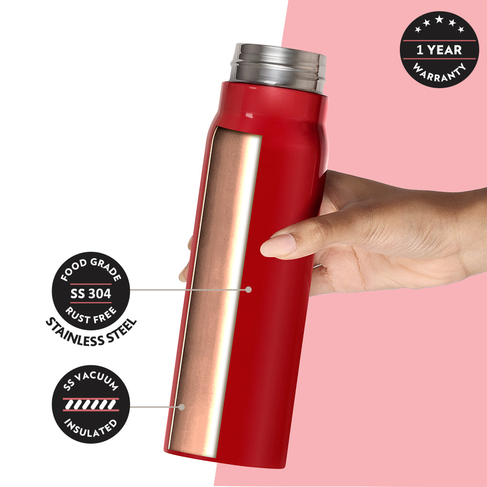 Pre-Printed Bliss Bottle, Red, 500 ml-Personalise