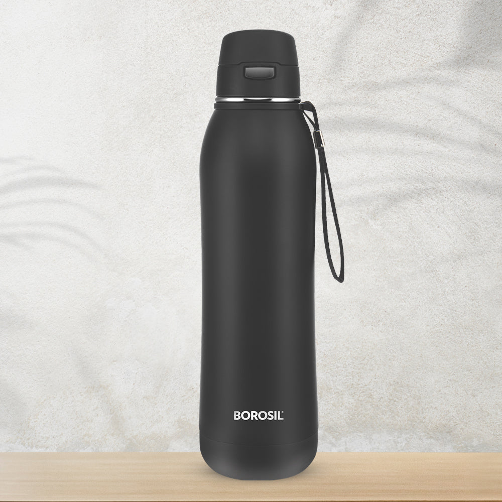 Pre-Printed Rivera Bottle, Black, 600ml, Personalise