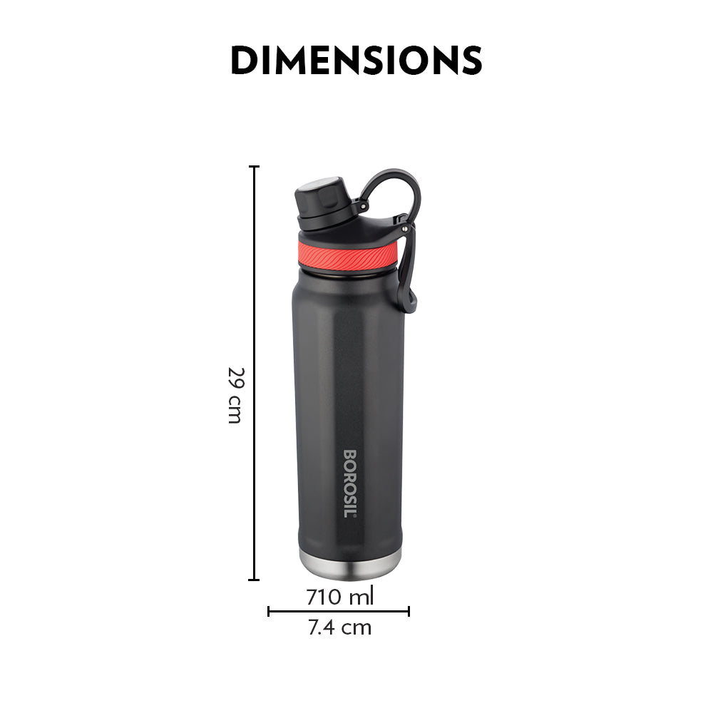 Pre-Printed SportSip Black Personalise, 710ml