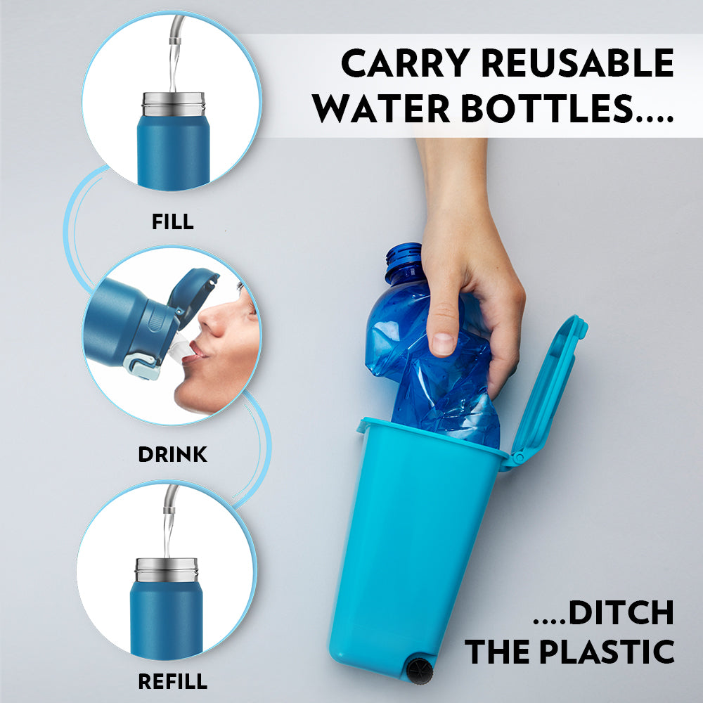 Pre-Printed Aquasport Insulated Bottle, 800ml, Blue