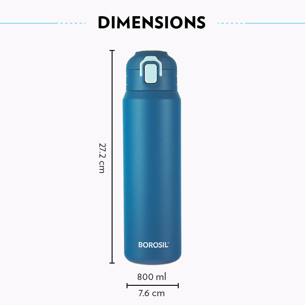 Pre-Printed Aquasport Insulated Bottle, 800 ml, Blue-Personalise