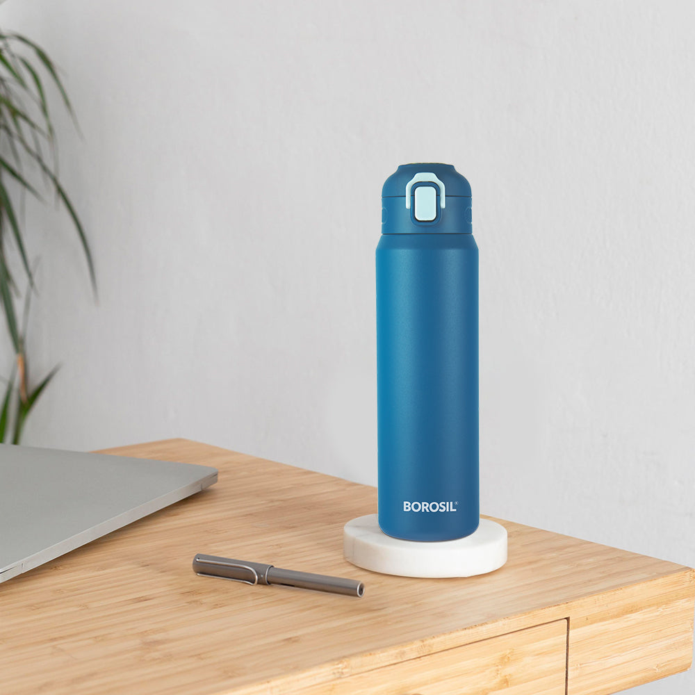 Pre-Printed Aquasport Insulated Bottle, 800 ml, Blue-Personalise
