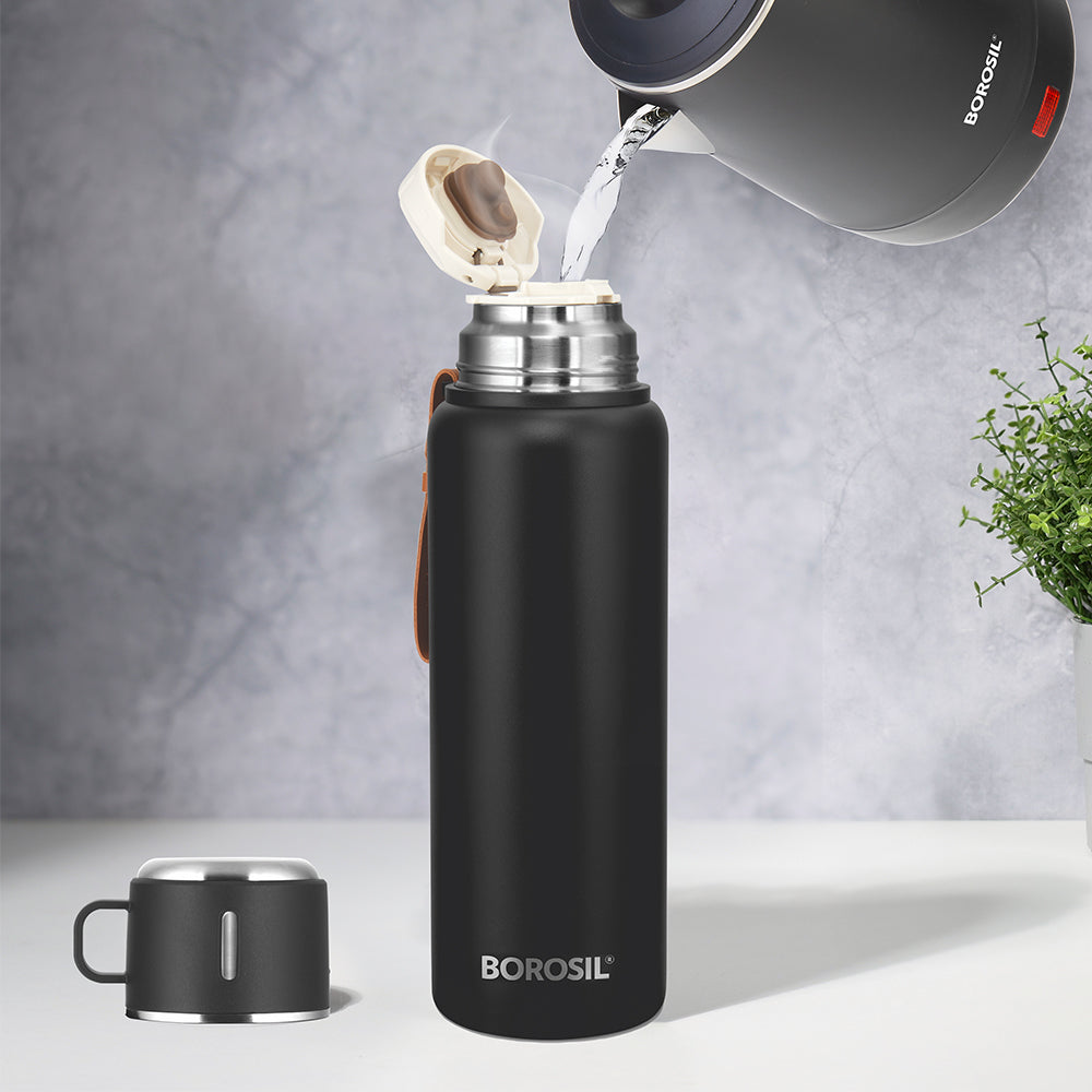 Pre-Printed Cruise Insulated Bottle Personalise, Black, 900ml